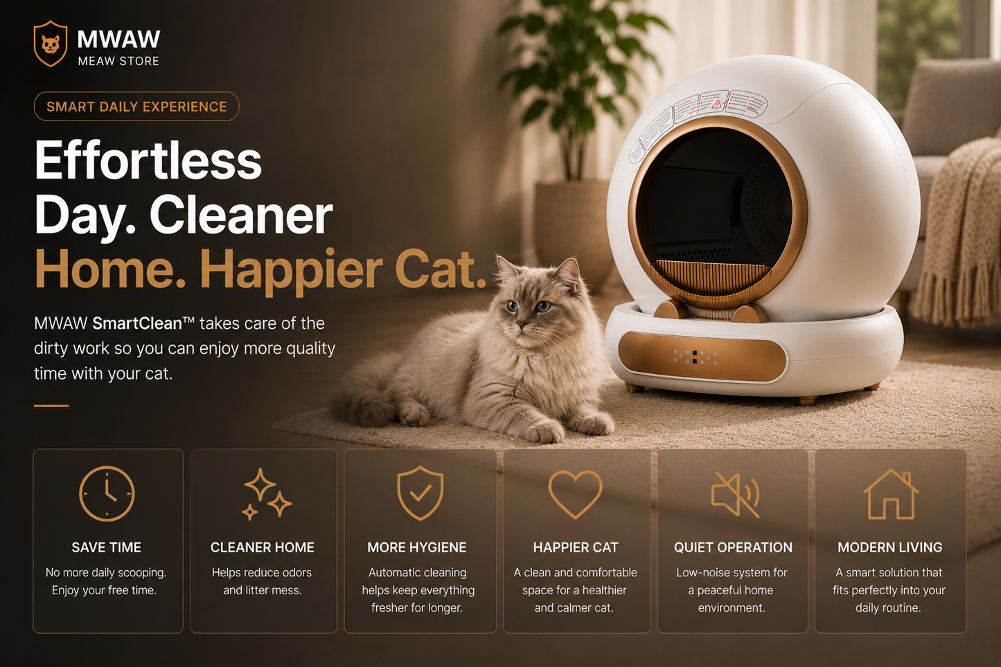 SmartClean | SelfCleaning Litter Box