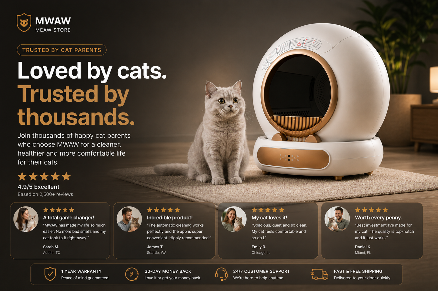 SmartClean | SelfCleaning Litter Box